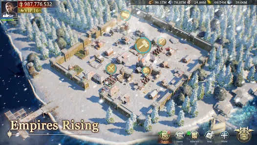 Massive armies clashing on the battlefield