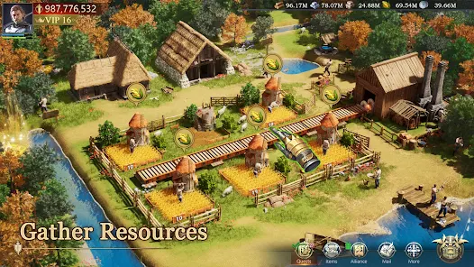 Majestic castles towering over the kingdom